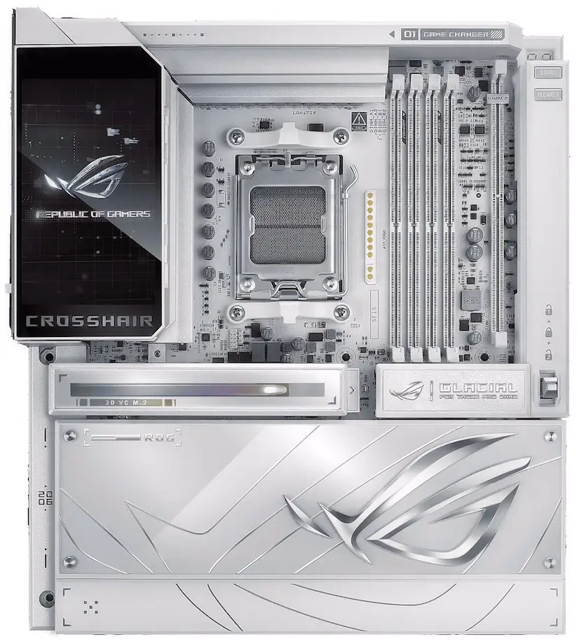 Montaje Placa Base ASUS ROG CROSSHAIR X870E GLACIAL Vallehermoso Vallehermoso PC - Montaje Placa Base ASUS ROG CROSSHAIR X870E GLACIAL Vallehermoso